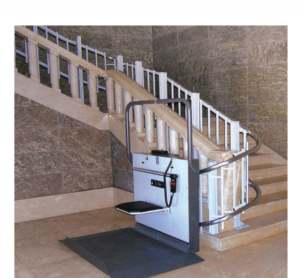 Rullstoltrapphiss 320 för svängd trappa